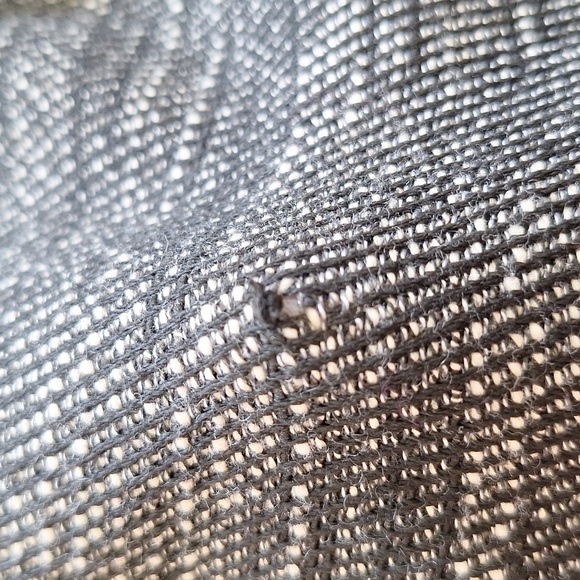 LOFT Heather Black and White Tweed Faux Wrap Skirt - Picture 15 of 16